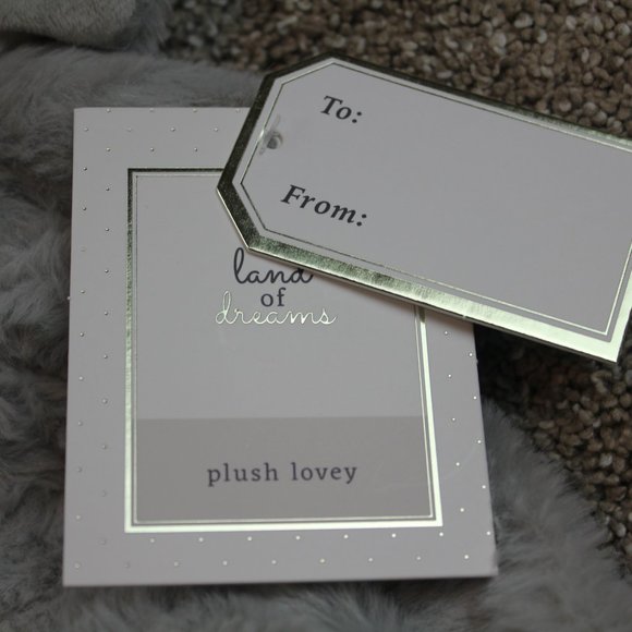 Land of Dreams Gray Plush Elephant Baby Security Blanket Lovey Oversized NWT HTF - Picture 3 of 5